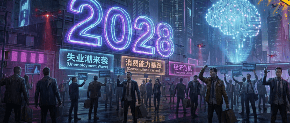 AI越繁荣,经济越萧条!一夜爆火2028推演长文,引发华尔街巨头恐慌