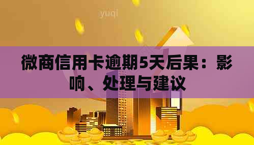 微商信用卡逾期5天后果：影响、处理与建议