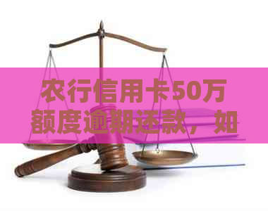 农行信用卡50万额度逾期还款，如何解决信用危机？