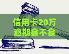 信用卡20万逾期会不会坐牢：欠款6万亲身经历与20万逾期一年利息探讨