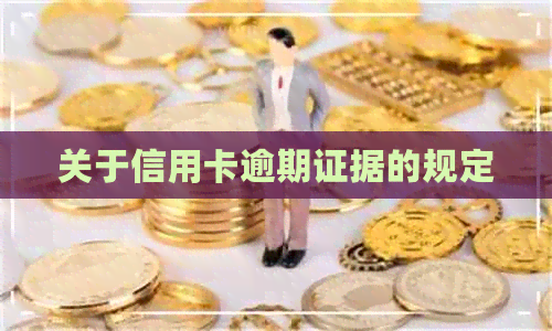 关于信用卡逾期证据的规定