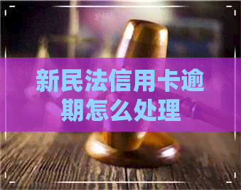 新民法信用卡逾期怎么处理