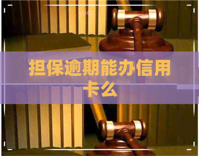 担保逾期能办信用卡么