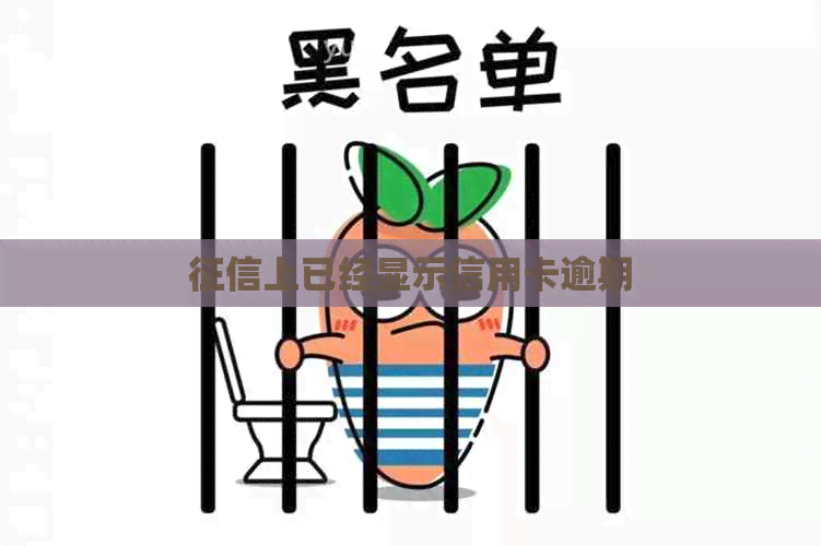 上已经显示信用卡逾期