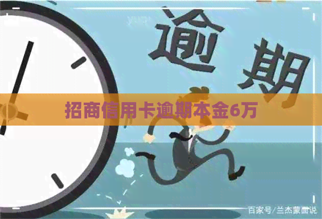 招商信用卡逾期本金6万