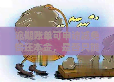 逾期账单可申请减免偿还本金，是否只能申请一次？