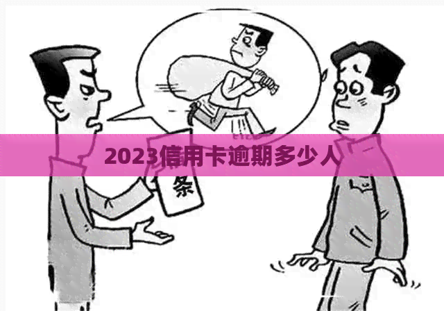 2023信用卡逾期多少人