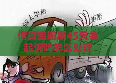 借贷宝逾期45天会起诉吗怎么处理