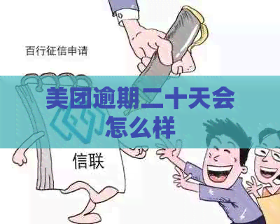 美团逾期二十天会怎么样