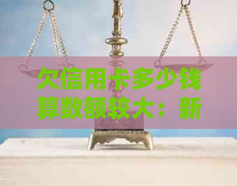 欠信用卡多少钱算数额较大：新规，起诉与立案标准揭秘