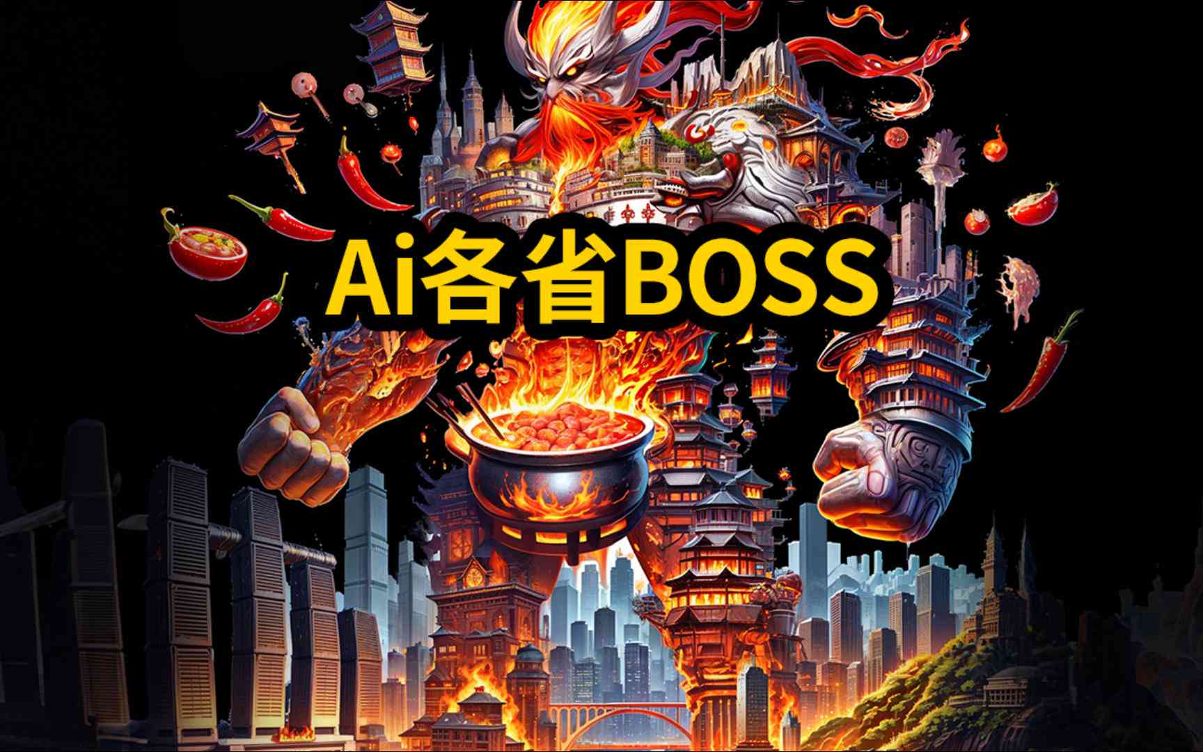 ai生成各省的boss