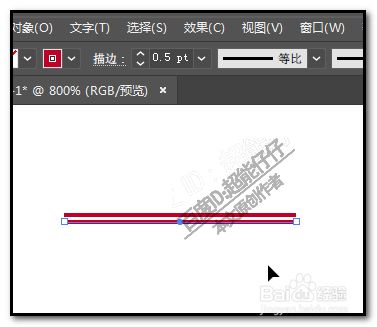 AI怎样加粗线条及中间线，详解加粗线条方法