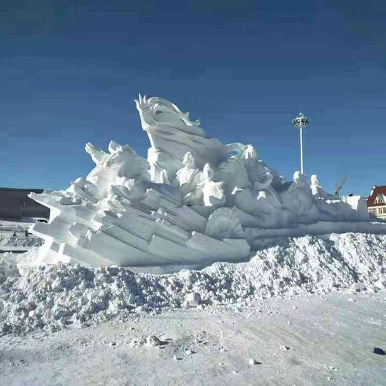 远鸿冰雪旅游工程公司州打造冰雕模型制作与溜溜冰雕建模服务