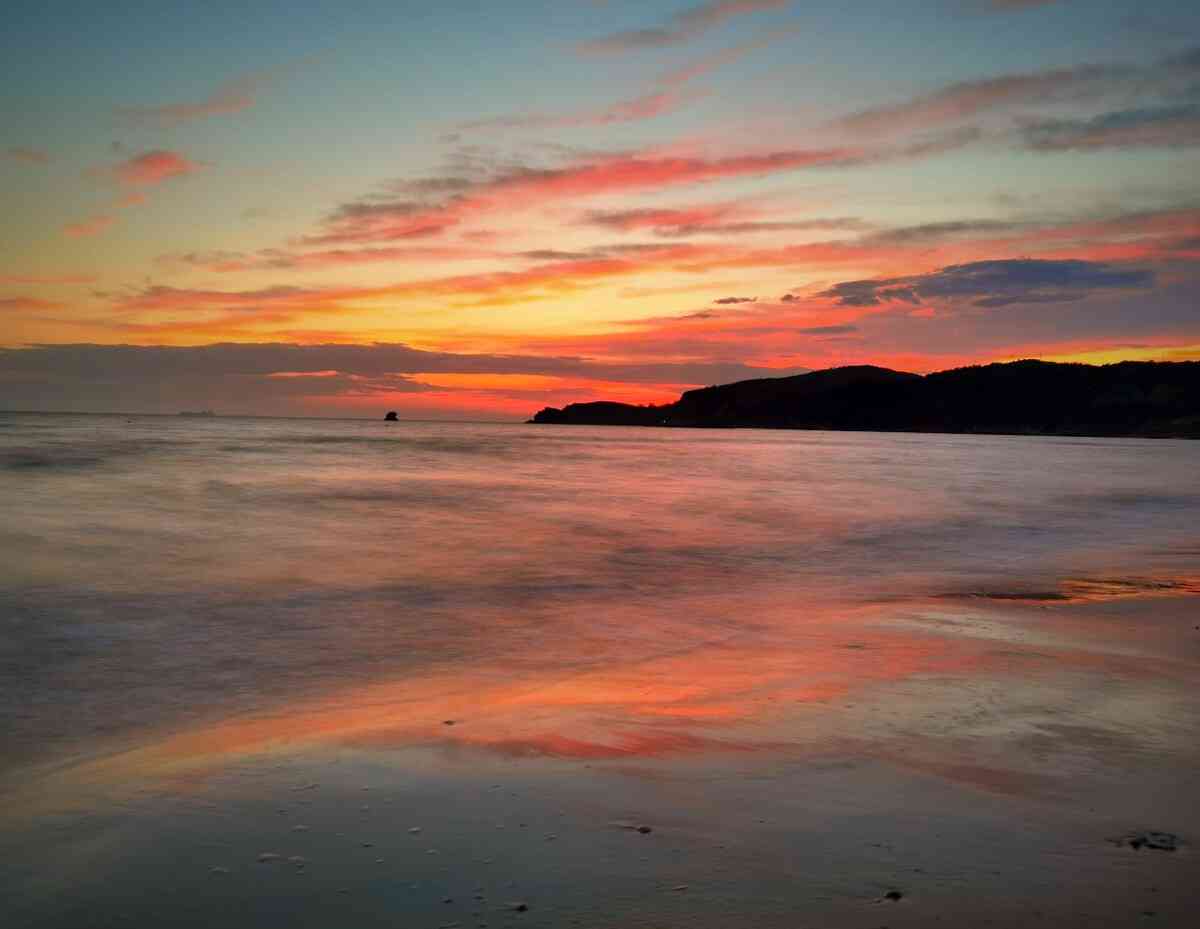 夕阳海边素材：高清风景原图