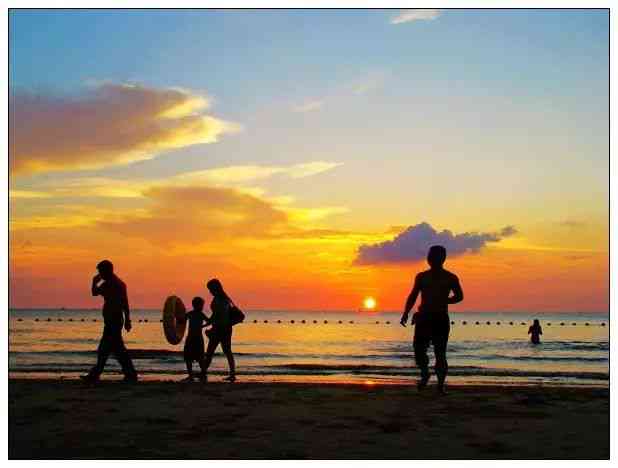 夕阳海边ai生成