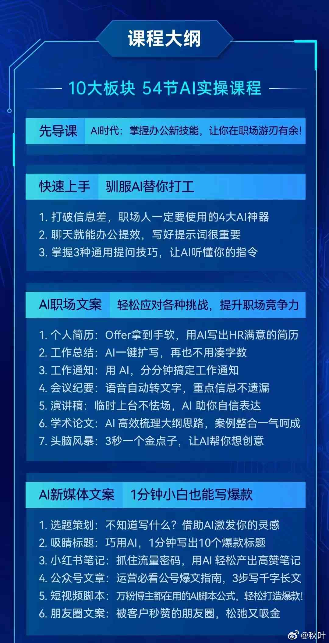 AI训练营：秋叶全面解析、作用评估、招募微信文案及森林(Ien)评价