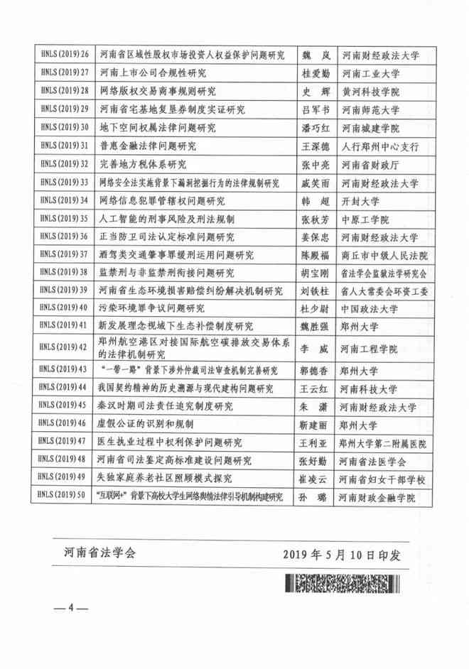 关于我校硕士学位论文在2019年度河南省学位论文抽检评选中的优秀结果通知