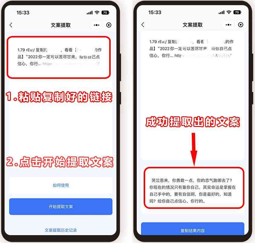 文案提取版使用教程及网盘资源与功能特点