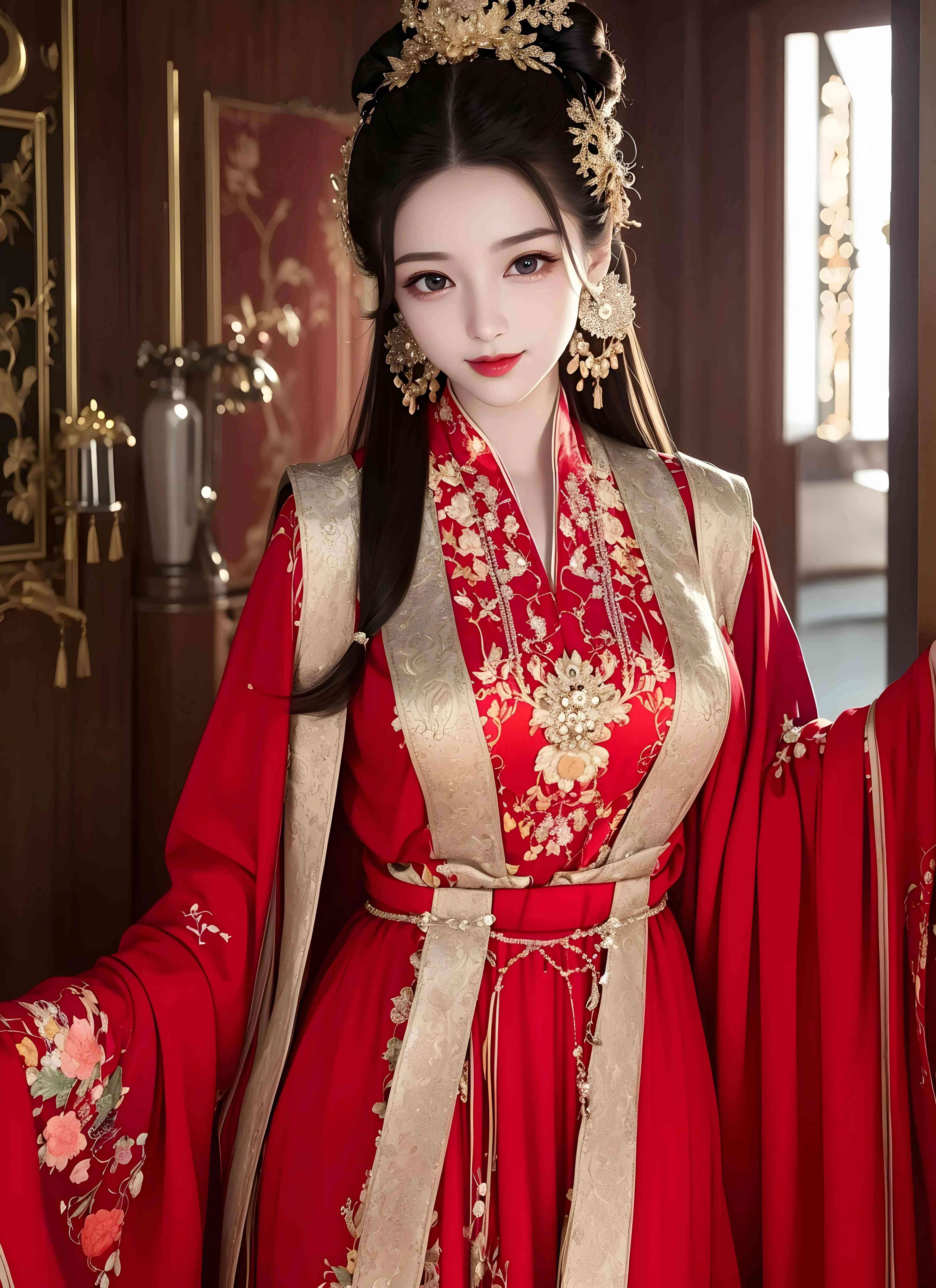 AI绘画揭秘：汉服婚服设计精粹，一站式解决创意与传统文化融合难题