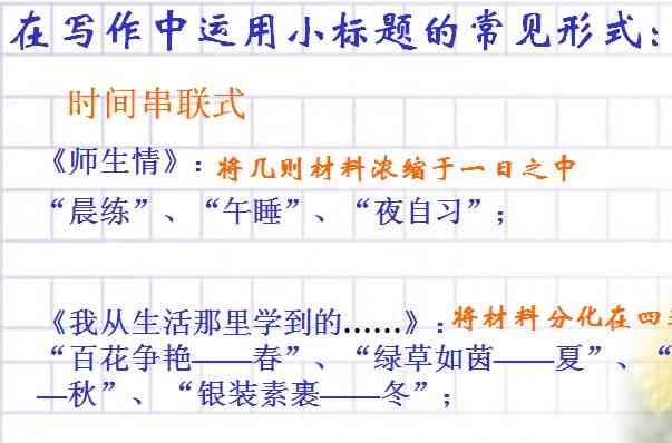 写长篇作文：600字小标题分技巧与梗概撰写指导