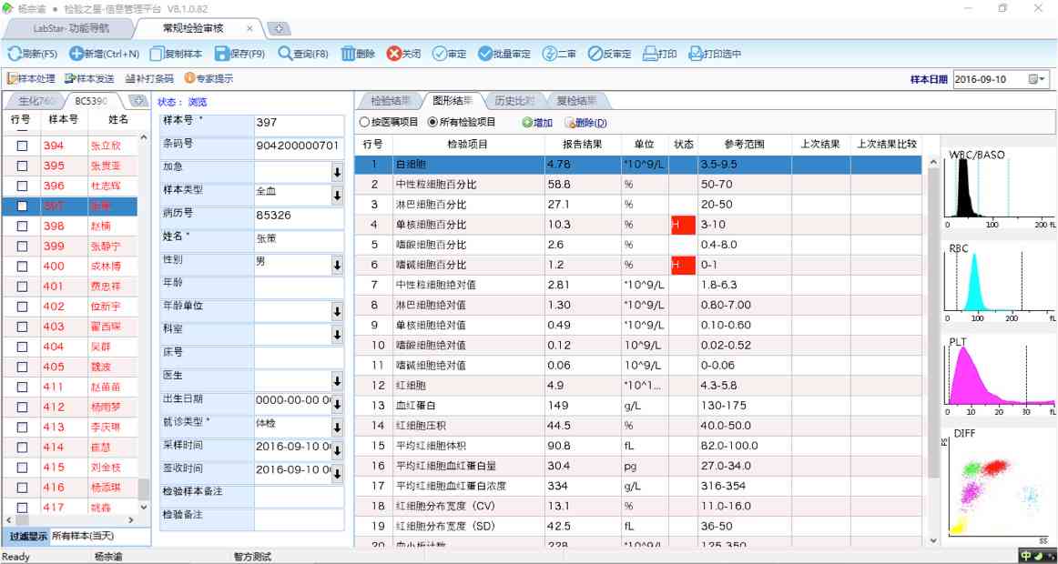 智能血液检验报告分析系统