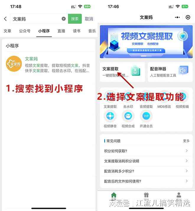 ai文案提取软件 - 支持安装与，一键提取文案工具