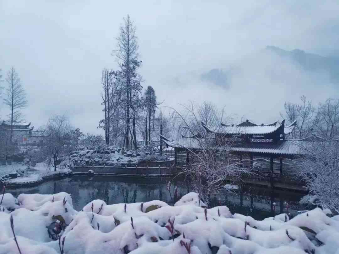 ai雪景壁纸文案中国风