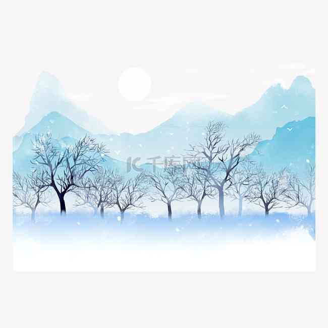 ai雪景壁纸文案中国风