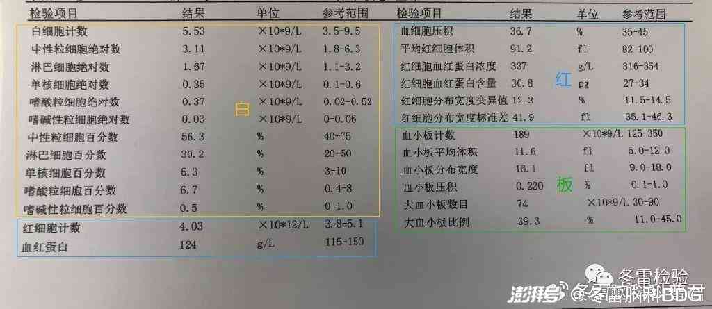 ai验血报告单解读