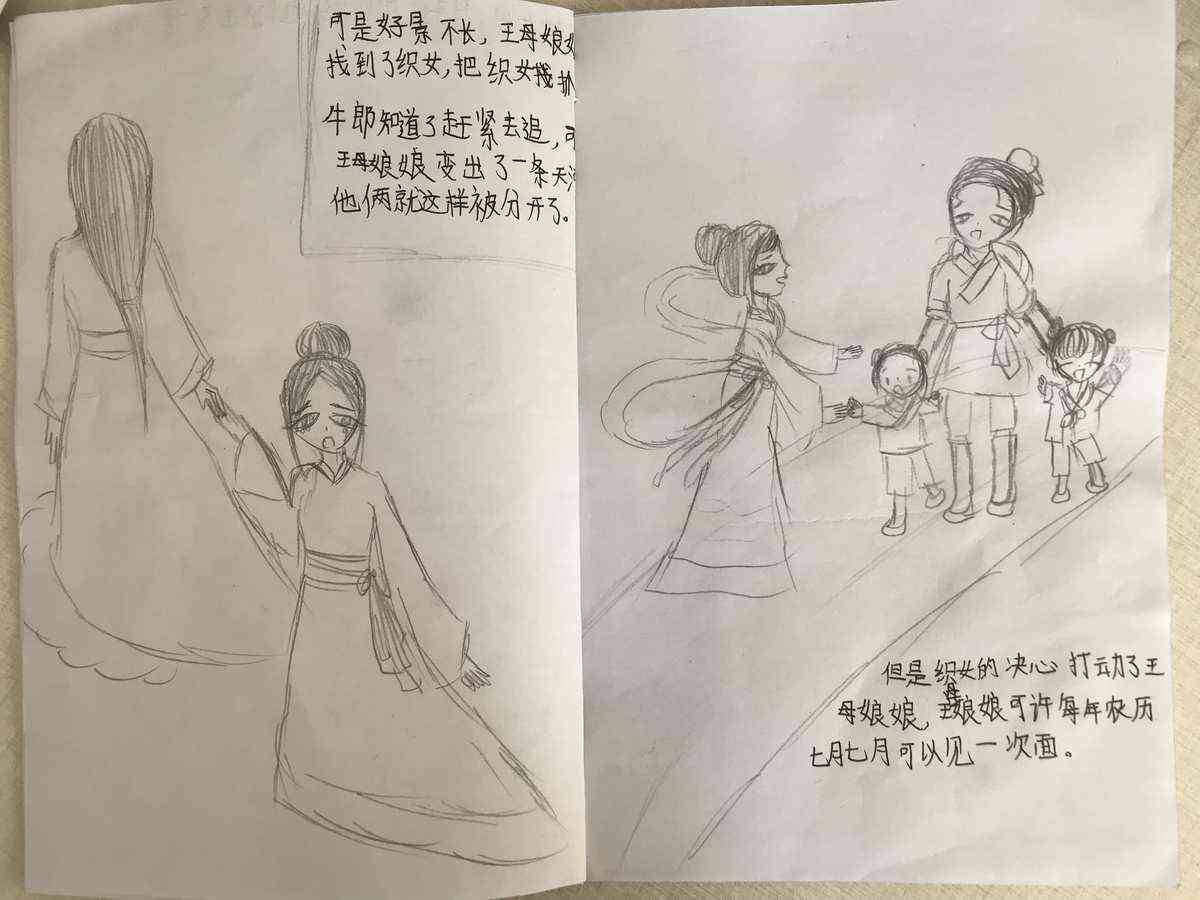 如何制作民间故事连环画与卡片