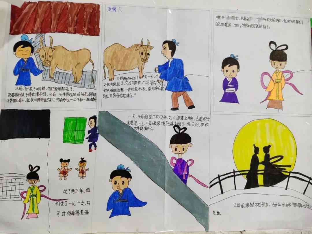 如何制作民间故事连环画与卡片