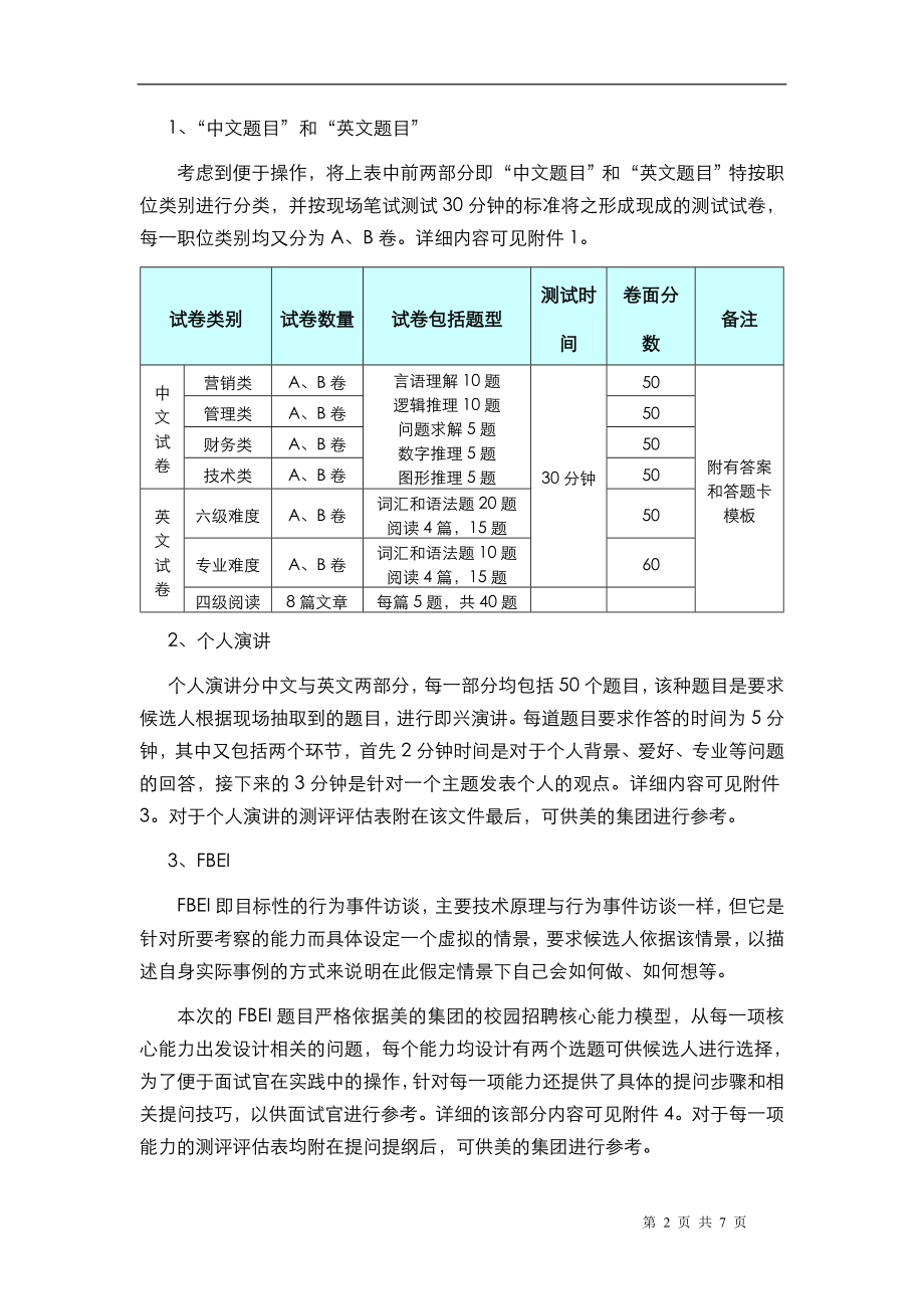 美的面试综合能力测评题库与权威答案解析